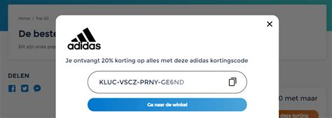 adidas koetingscode|Adidas kortingscode september.